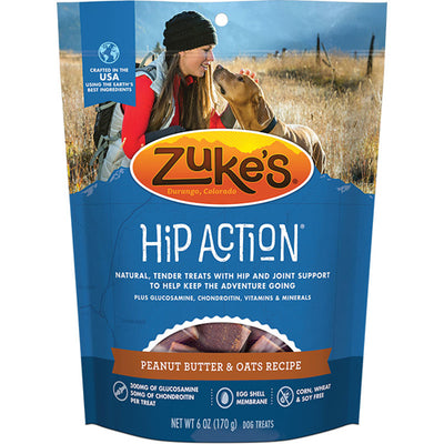 Zukes Dog Hip Action Peanut Butter 6Oz