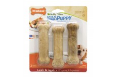 Nylabone Healthy Edibles Puppy Natural Long Lasting Dog Chew Treats Lamb Apple; 1ea-SMall-Regular 3 ct