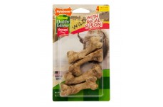 Nylabone Healthy Edibles Wild Natural Long Lasting Bison Flavor Dog Chew Treats 4 Count Small - Up To 20 Lb