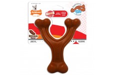 Nylabone Ergonomic Hold Chew Wishbone Power Chew Durable Dog Toy Adult Dog Ergonomic, Bison, 1ea/SMall/Regular 1 ct