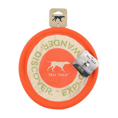 Tall Tails Dog Flying Disc Orange 10 Inches