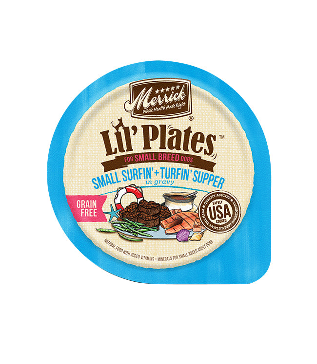 Merrick Lil Plates Grain Free Small Surfin Turfin Supper Dog Food (Case of 12)