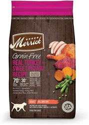Merrick Grain Free Real Turkey + Sweet Potato Recipe Dry Dog Food 4 Lbs