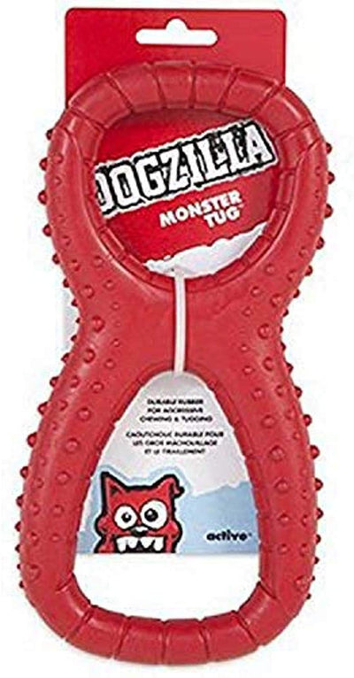 Dogzilla Monster Tug Dog Toy Red Large