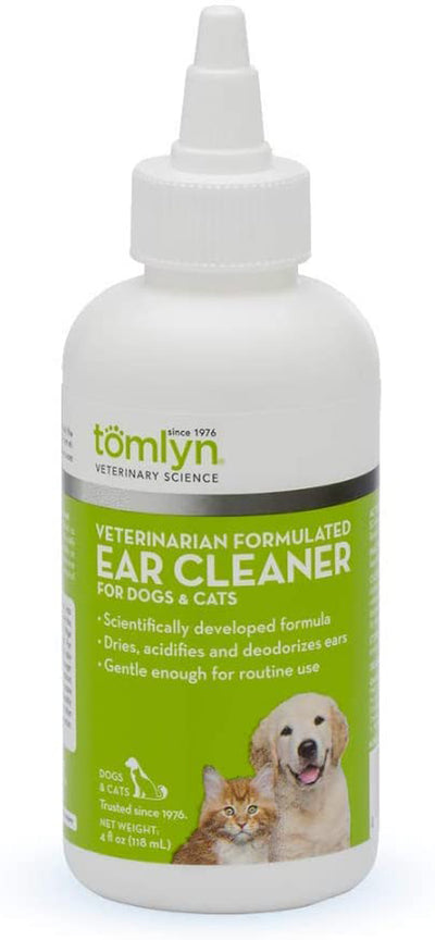 Tomlyn Veterinarian Formulated Ear Cleaner for Dogs and Cats 4 fl. oz