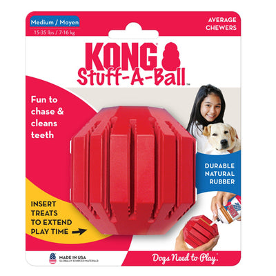 KONG Stuff-A-Ball Dog Toy Red 1ea/MD