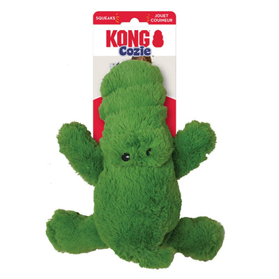 KONG Cozie Ali Alligator Plush Dog Toy Green 1ea/MD