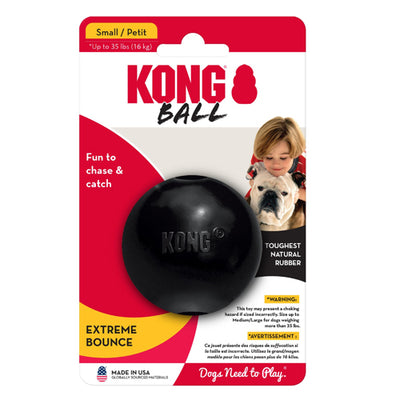 KONG Extreme Ball Dog Toy Black 1ea/SM