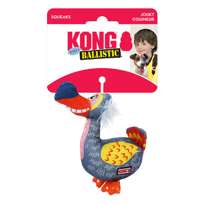 KONG Ballistic Vibez Birds Dog Toy Assorted 1ea/XS