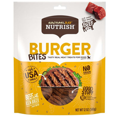 Rachael Ray NUTRISH Burger Bites Beef And Bison Dog Treat 12 Ounces