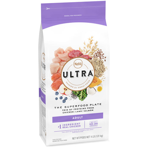 Nutro Products Ultra High Protein Adult Dry Dog Food Chicken, Lamb Salmon 4 lb