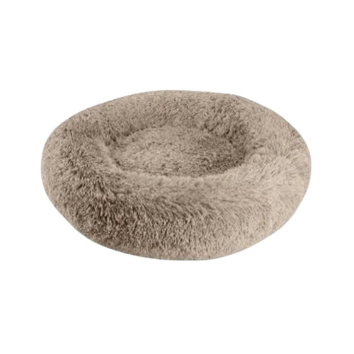 Arlee Warmly Shaggy Donut Taupe 39 x 39 x 10 Inch