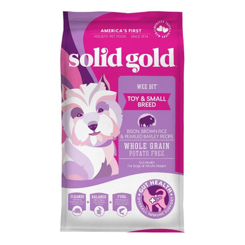 Solid Gold Dog Wee Bit Small Bite Bison All Stages 12Lb