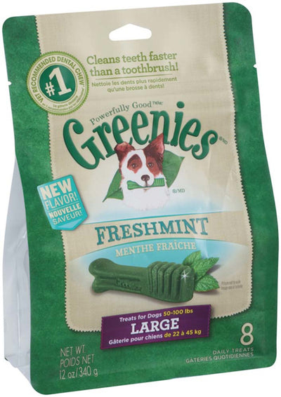 Greenies Fresh Dog Dental Treat 12 oz 8 Count Large