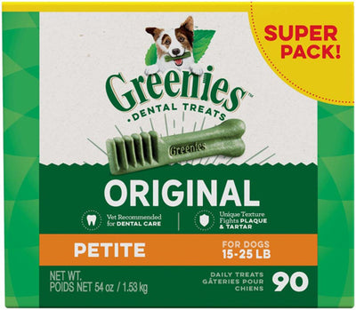 Greenies Original Dog Dental Treat 54 oz 90 Count Petite