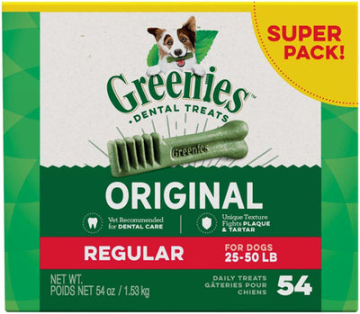 Greenies Original Dog Dental Treat 54 oz 54 Count Regular