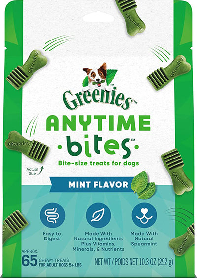 Greenies Anytime Bites BiteSize Dog Dental Treats Mint, 1ea/10.3 oz