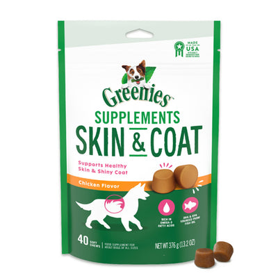 Greenies Skin  Coat Supplements 40 count