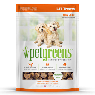 Pet Greens Lil Treats Soft Dog Chews Chicken 6 oz