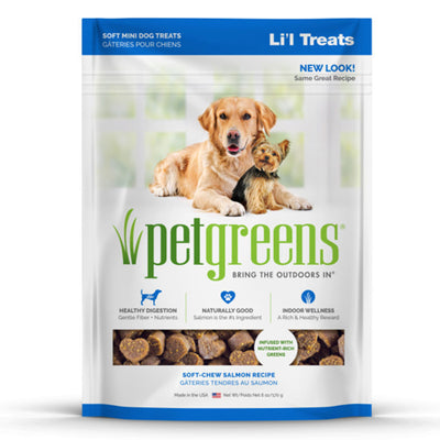 Pet Greens Lil Treats Soft Dog Chews Salmon 6 oz
