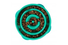 Outward Hound Fun Feeder Slo-Dog Bowl Turquoise Mini