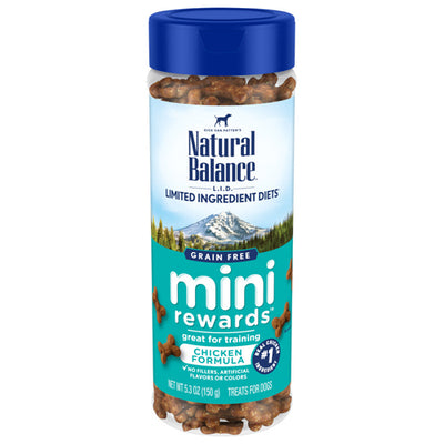 Natural Balance Pet Foods LID Mini Rewards Soft and Chewy Chicken Dog Treats 5.3 oz