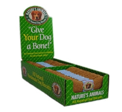 Natures Animals Gourmet Select Organic Bone Chicken Dog Treat Display 4 in 24 Count