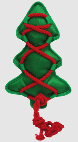 Multipet  CrossRopes Christmas Tree 12 inch