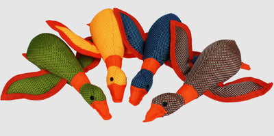 Multipet Dazzler Flying Dog Toy Duck Assorted 13 in
