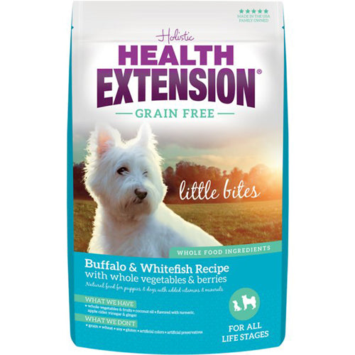 Health Extension Grain Free ~ Little Bites ~ Buffalo and Whitefish 1lb