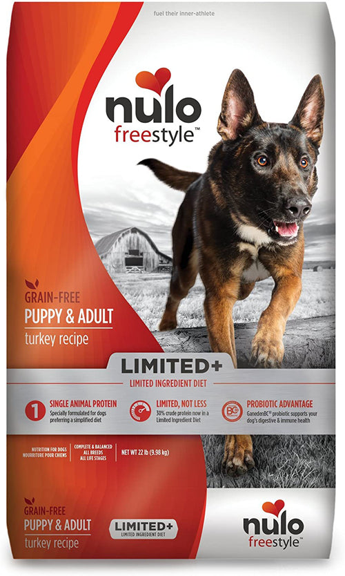 Nulo FreeStyle Limited Grain Free Turkey Dry Dog Food 22 lb