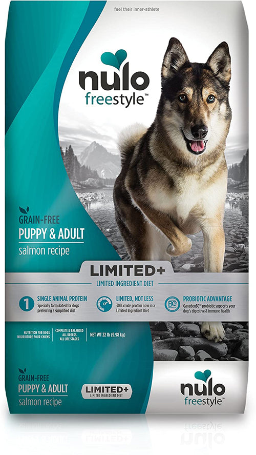 Nulo FreeStyle Limited Grain Free Salmon Dry Dog Food 22 lb