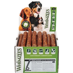 Whimzees Bulk Box Veggie Sausage Xl 30 Count
