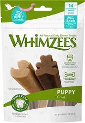 Whimzee Puppy Chews Medium-Large 7.4Oz
