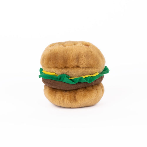 ZippyPaws NomNomz Dog Toy Hamburger 1ea-SM