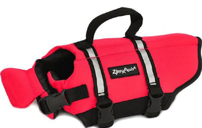 ZippyPaws Adventure Dog Life Jacket Red 1ea-XXS