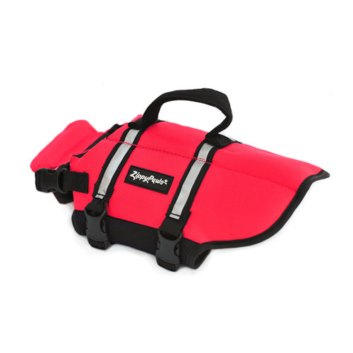 ZippyPaws Adventure Dog Life Jacket Red 1ea-Md