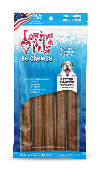 Loving Pets Be Chewsy Bully Dog Treat 1ea-6 in; 5 pk