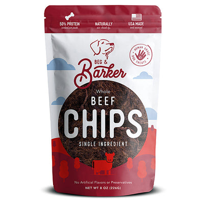 Beg & Barker Dog Whole Chips Beef 8Oz 3 Pack