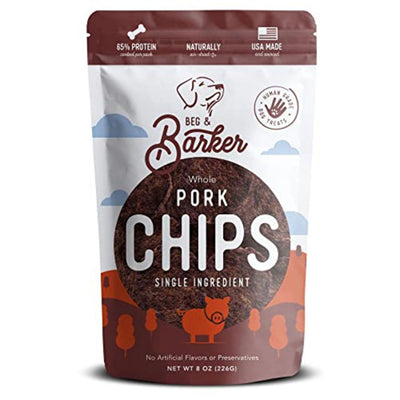 Beg & Barker Dog Whole Chips Pork 8Oz 3 Pack