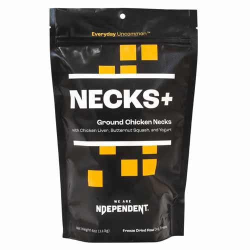 Ndependent Dog Necks Freezedried Groundependent Chicken 4oz.