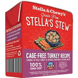 Stella and Chewys Dog Stew Cage Free Turkey 11Oz (Case Of 12)