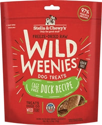 Stella and Chewys Dog Freeze Dried Weenie Duck 3.25 Oz.