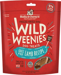 Stella and Chewys Dog Freeze Dried Weenie Lamb 3.25 Oz.