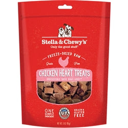 Stella and Chewys Dog Freeze-Dried Treat Chicken Hearts 11.5Oz