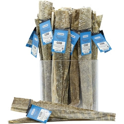 Icelandic Dog Cod Short Skin Strips 36 Pieces Display