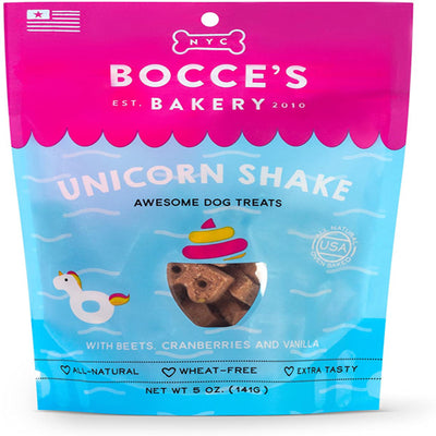 Bocces Bakery Dog Biscuits Unicorn Shake 5Oz.