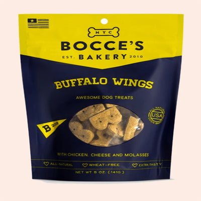 Bocces Bakery Dog Biscuits Buffalo Wings 5Oz