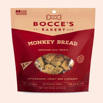 Bocces Bakery Dog Biscuits Monkey Bread 5Oz