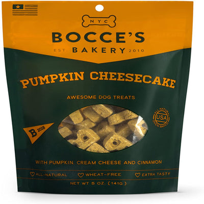 Bocces Bakery Dog Biscuits Pumpkin Cheesecake 5Oz.